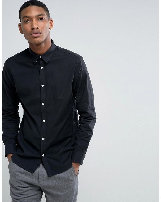 Selected Homme Slim Oxford in with Stretch