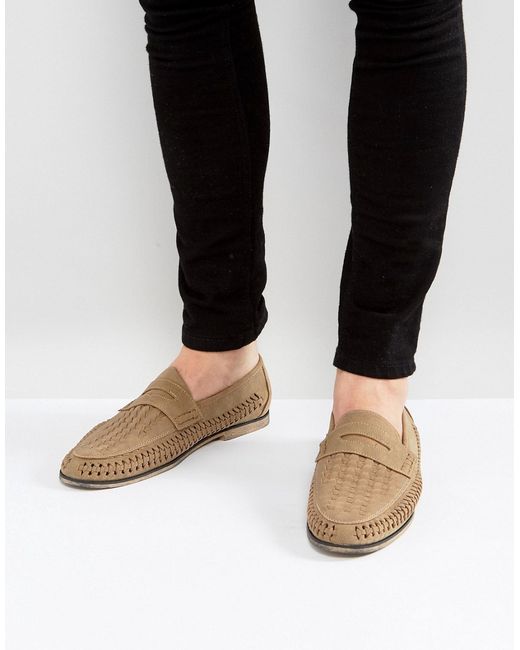 New Look Suedette Loafers In