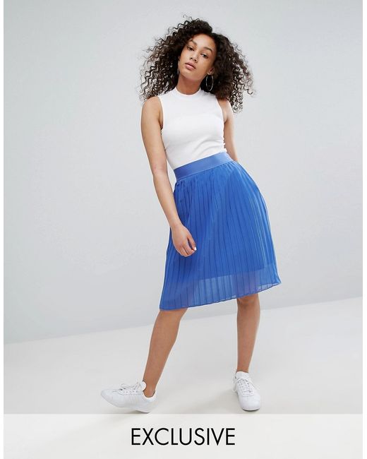 Adidas Originals Chiffon Pleated Midi Skirt