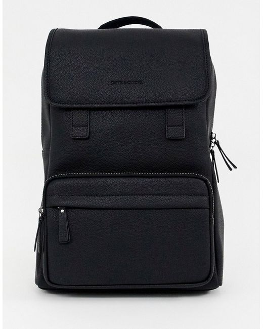 Smith & Canova Smith Canova leather backpack in black