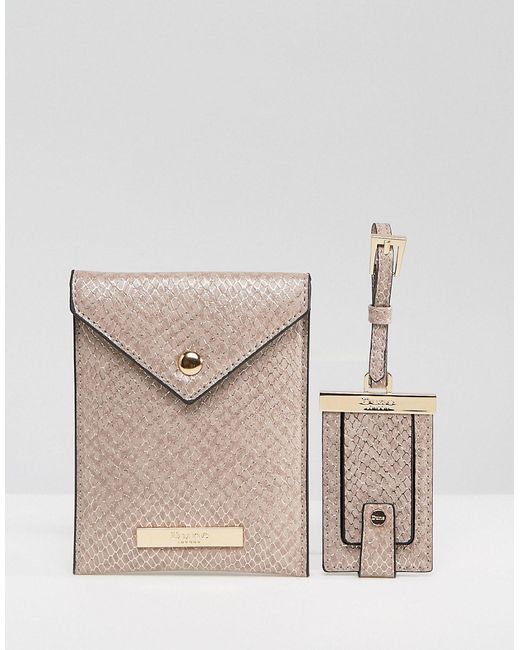 Dune Rose Gifting Set With Passport Holder And Luggage Tag