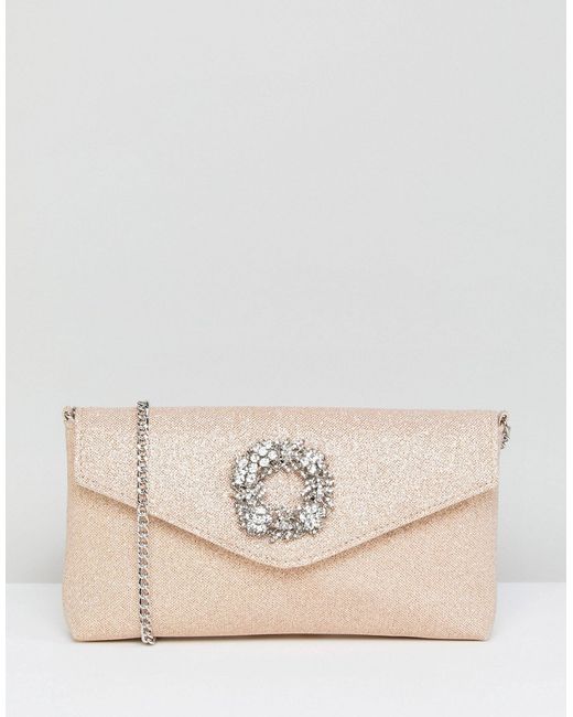 Dune Occasion Clutch with Embellishment Detail