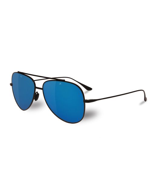 Vuarnet Swing Titanium Pilot Polarized Sunglasses Blue