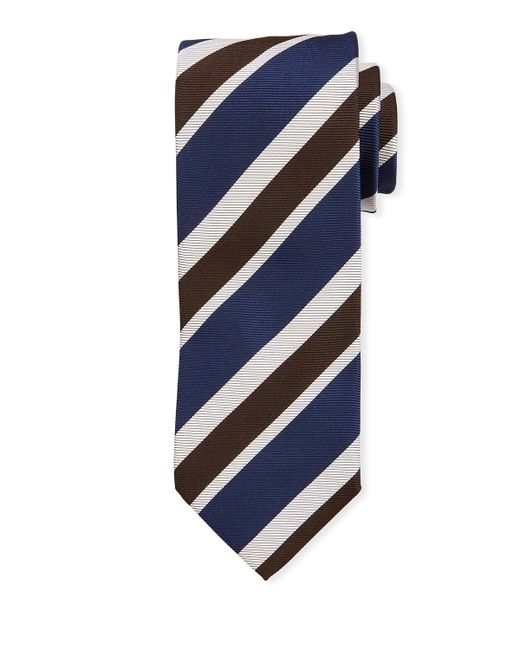 Bigi Multi-Stripe Silk Tie