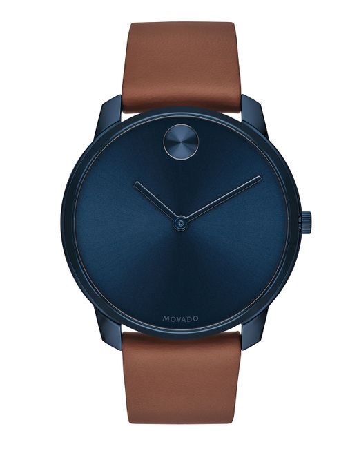 Movado Bold Bold Watch with Leather Strap
