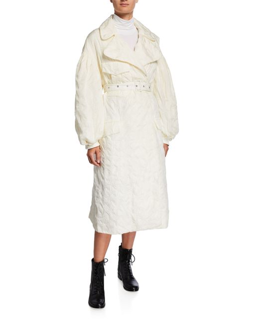 Moncler Genius Dinah Long Embroidered Trench Coat