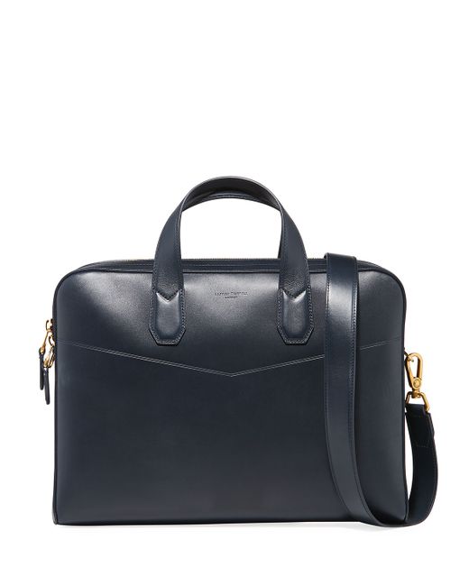 Dunhill Duke Single-Document Leather Briefcase