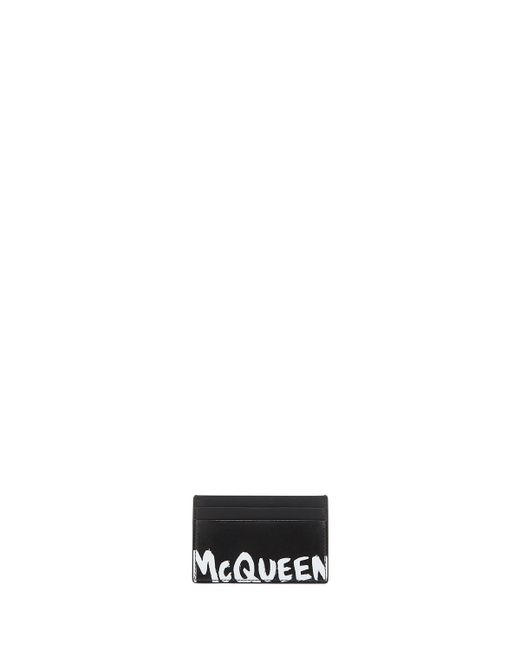 Alexander McQueen Graffiti Logo Card Case