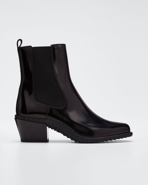 Tod's Fashion Tex Patent Booties