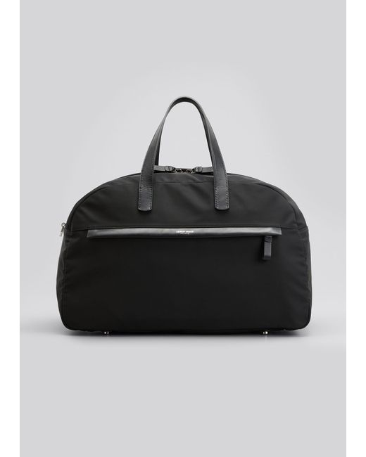 Giorgio Armani Waterproof Nylon/Leather Duffel Bag