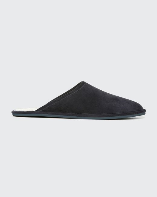 Vince Hampton Suede Shearling Lined Slippers