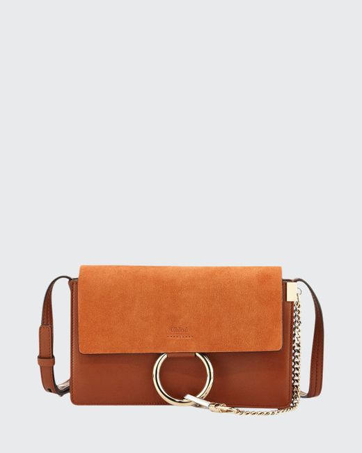 Chloé Faye Small Suede/Leather Shoulder Bag