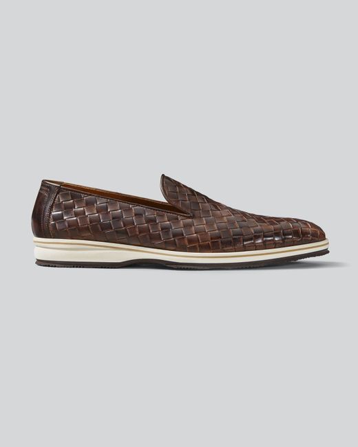 Bontoni Guanto Woven Leather Loafers