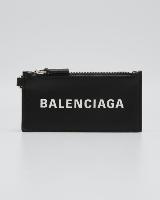 Balenciaga Leather Card Case Key Ring