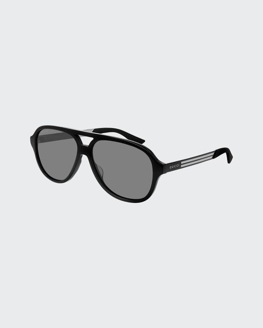 Gucci Aviator Logo Sunglasses