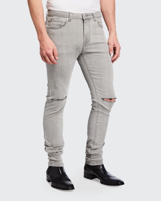 Monfrere Greyson Knee-Rip Skinny Jeans