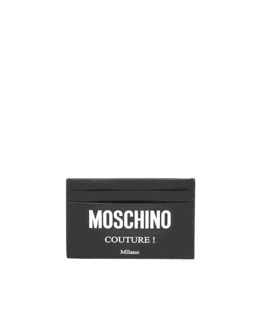 Moschino Logo-Print Card Case