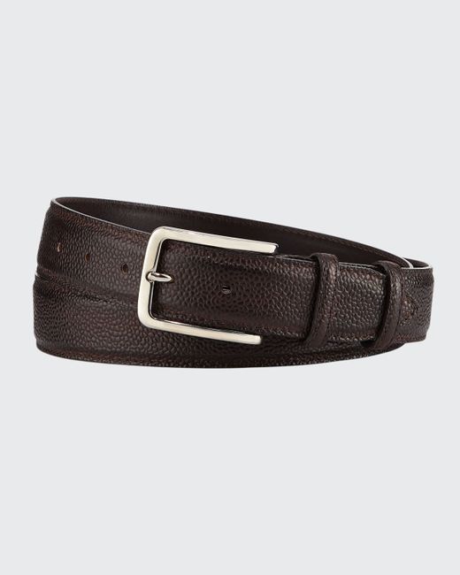 Bontoni 35mm Pebbled Leather Belt