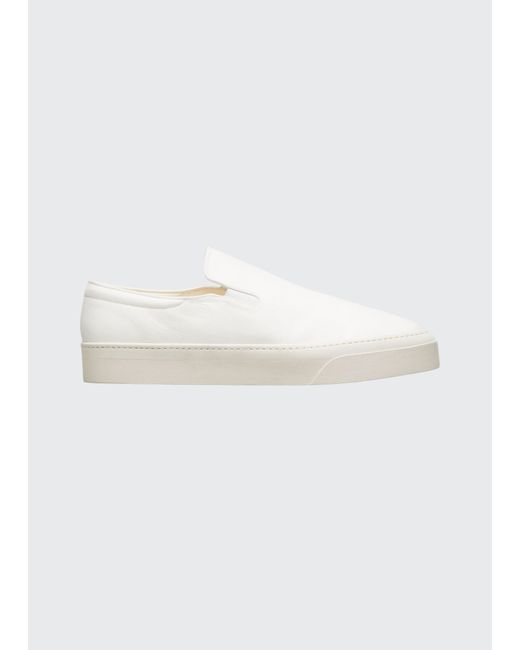 The Row Dean Canvas Slip-On Flatform Sneakers