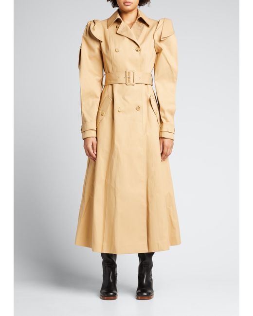 Gabriela Hearst Benedict Belted Cotton Trench Coat