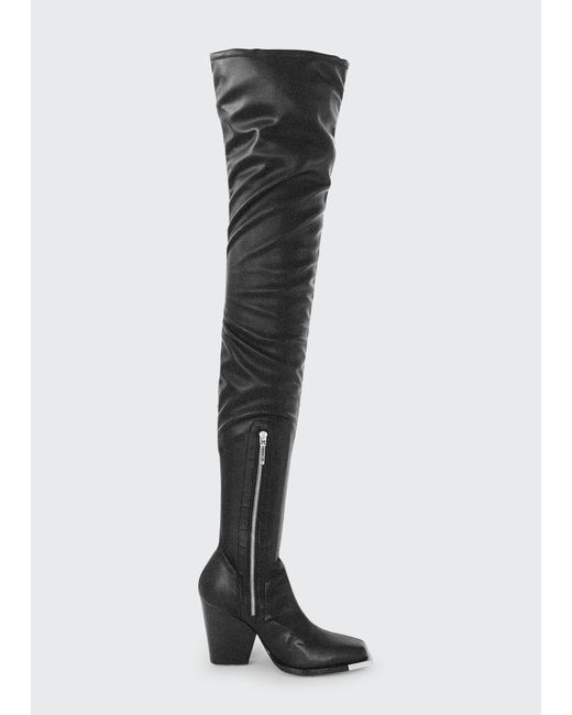 Peter Do Vaiora Slouchy Thigh-High Leather Boots