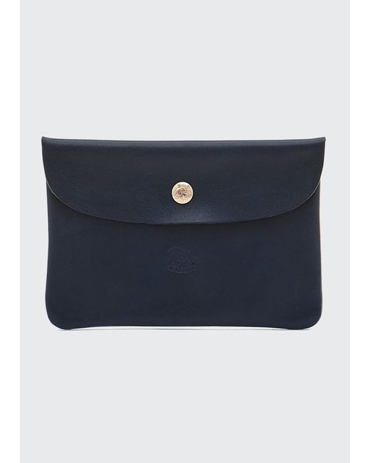 Il Bisonte Leather Snap Pouch