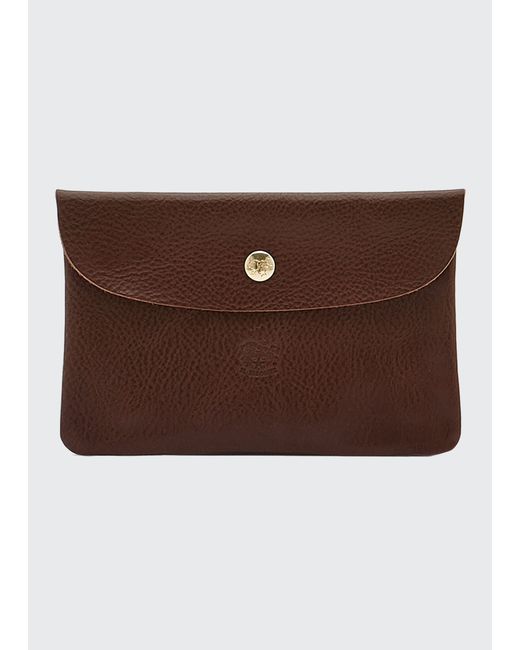 Il Bisonte Leather Snap Pouch