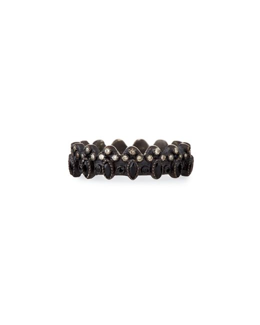 Armenta 12785 ALL BLK MARQUIS RING
