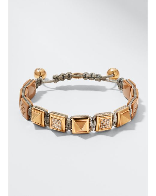 Shamballa Jewels 18k Rose Gold Ceramic Bead Bracelet
