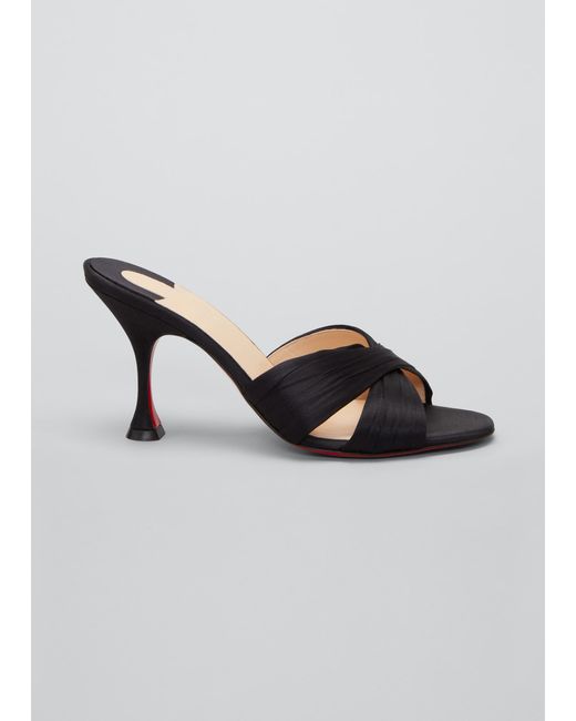 Christian Louboutin Nicol is Back Red Sole Slide High-Heel Sandals