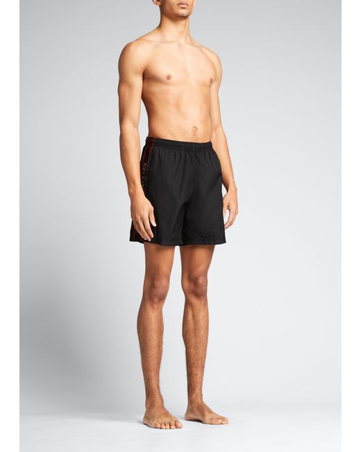 Alexander McQueen Logo Taping Swim Shorts