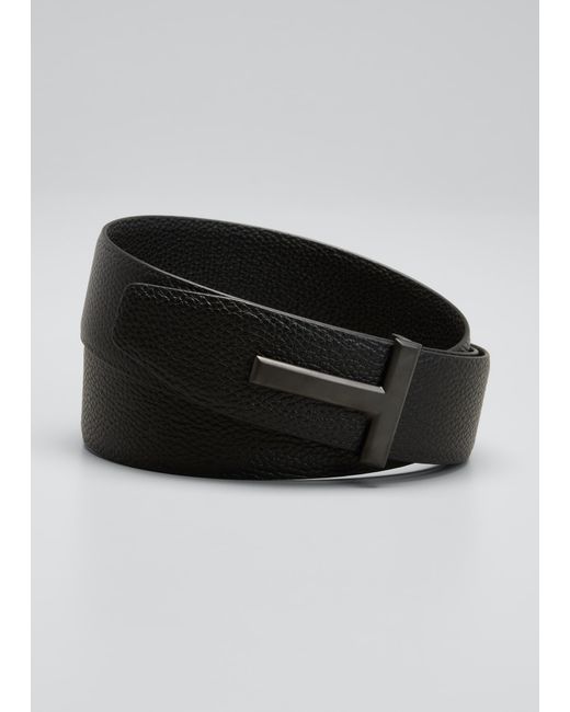 Tom Ford Reversible T-Buckle Leather Belt 40mm