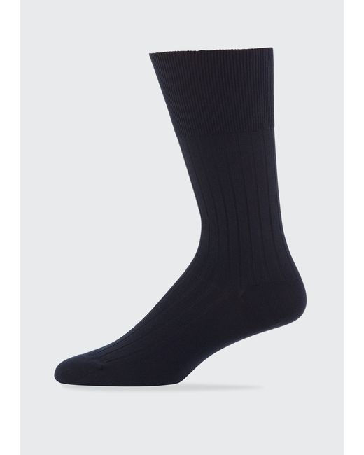 Marcoliani Rib-Knit Cotton Socks