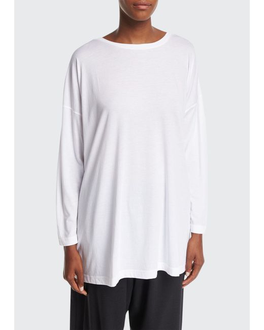 eskandar Ultra-Light Cotton Long-Sleeve T-Shirt One