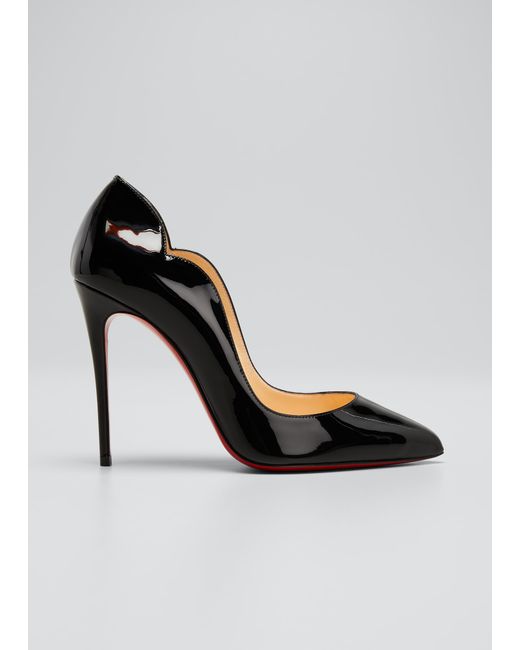 Christian Louboutin Hot Chick 100 Patent Red Sole High-Heel Pumps
