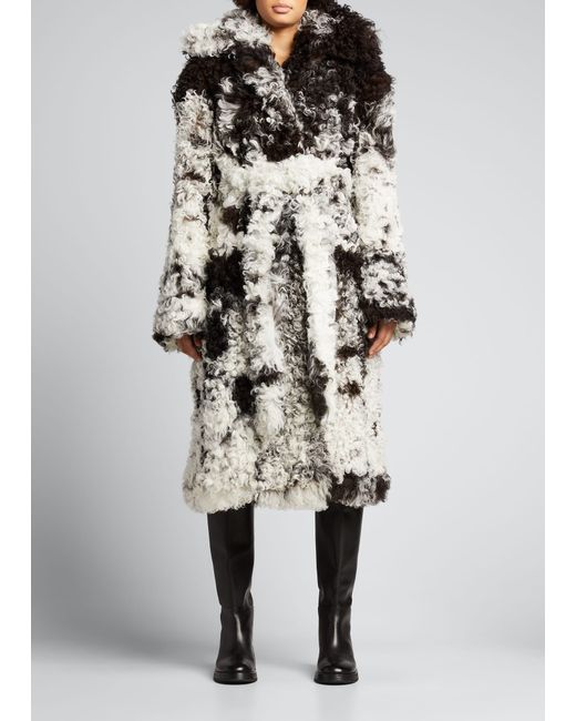 Proenza Schouler Speckled Curly Shearling Coat