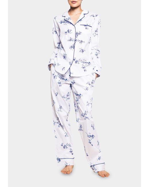Petite Plume Floral Cotton Long Pajama Set