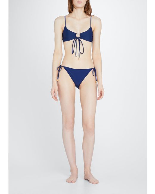 Ramy Brook Lesia Solid Side-Tie Bikini Bottoms