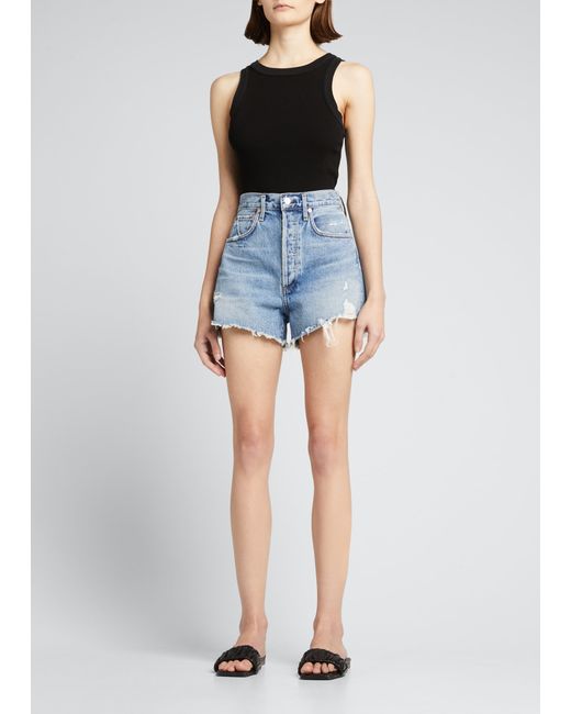Citizens of Humanity Marlow Vintage-Fit Cut-Off Jean Shorts