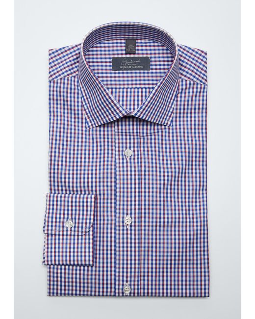 Bergdorf Goodman Cotton Check Dress Shirt