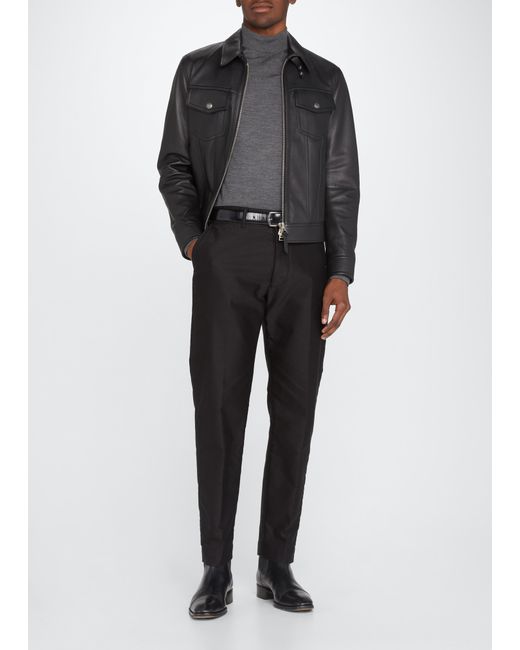 Tom Ford Western Zip Leather Jacket