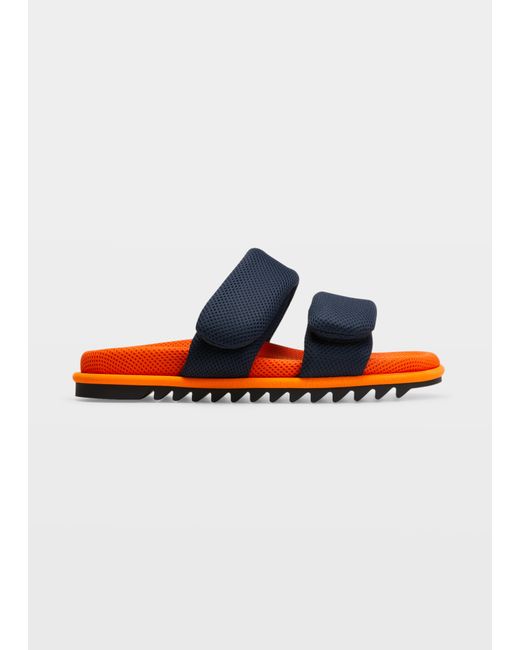 Dries Van Noten Mesh-Nylon Strap Slide Sandals