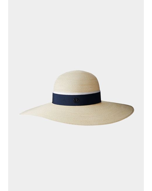 Maison Michel Large-Brim Straw Hat
