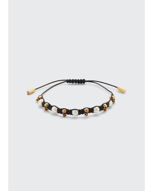 Alexander McQueen Friend Skull and Pearly Bracelet