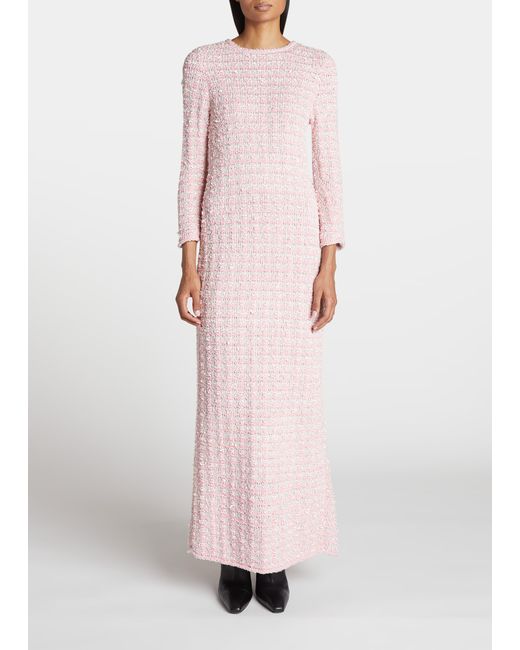 Balenciaga Back-To-Front Tweed Gown