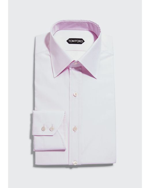Tom Ford Solid Point Collar Dress Shirt