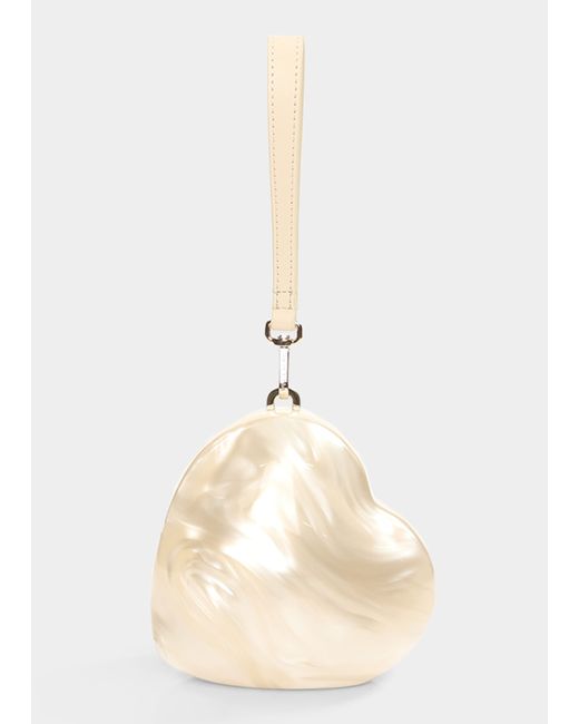 Simone Rocha Heart Micro Pearly Top-Handle Bag