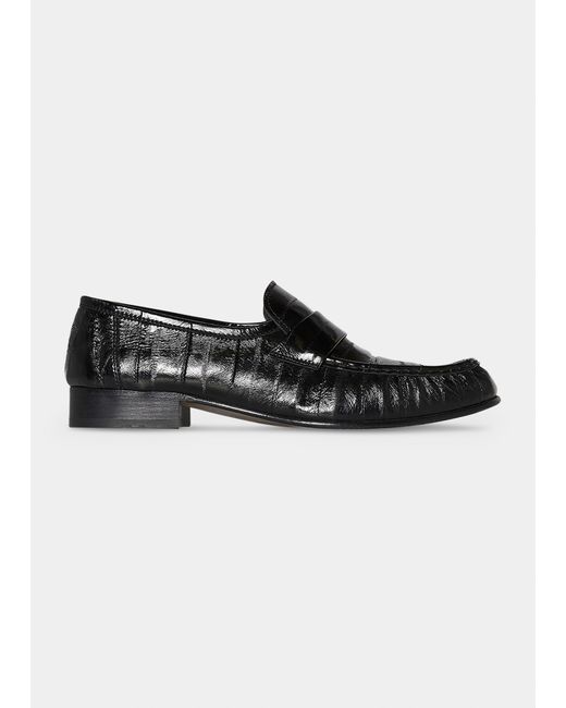 The Row Soft Leather Flat Loafers