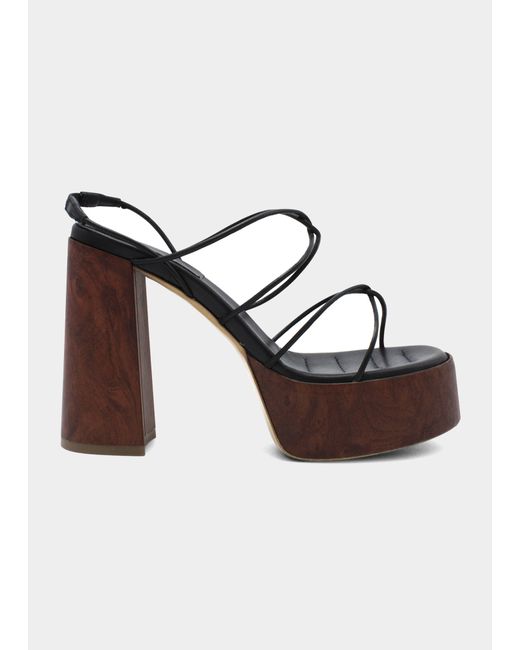 Gia/Rhw Rosie Leather Strappy Platform Sandals