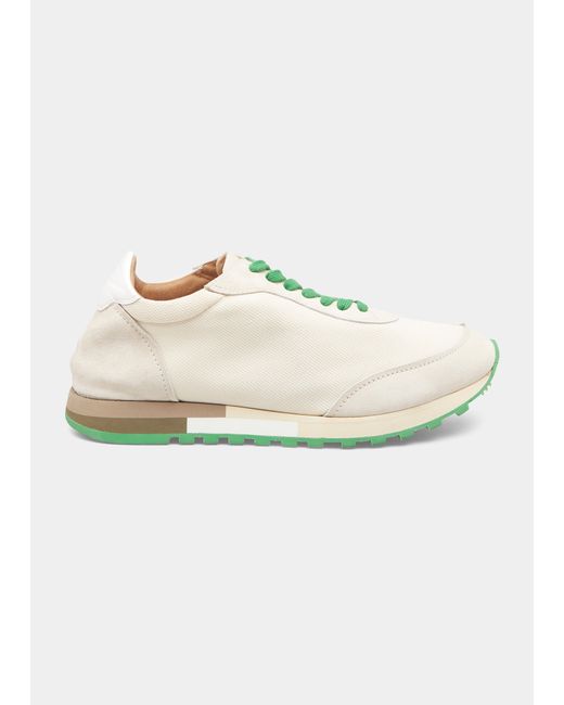 The Row Owen Textile Leather Runner Sneakers